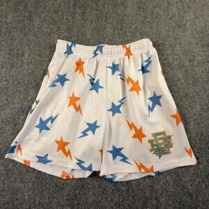 Eric Emanuel Men's Athletic Mesh Shorts Star‎ and Lightning Bolt Pattern #1631